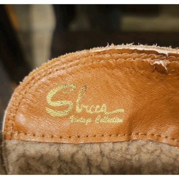 SBICCA Vintage Collection WEDGE Tassel Suede Leather Ankle Bootie Boots sz 7.5 - Picture 4 of 11